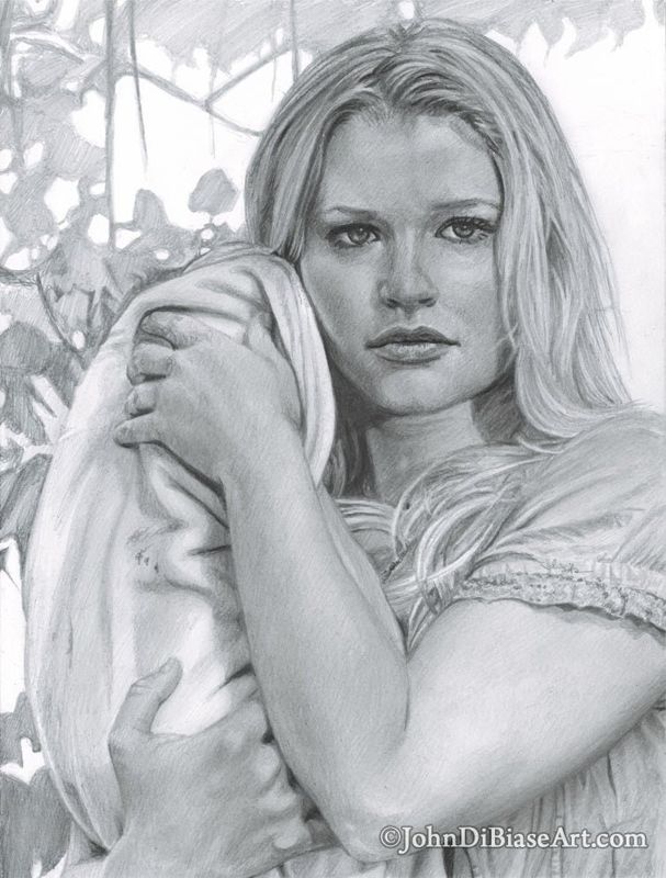 Emilie de Ravin as Claire Littleton from LOST Drawing Print