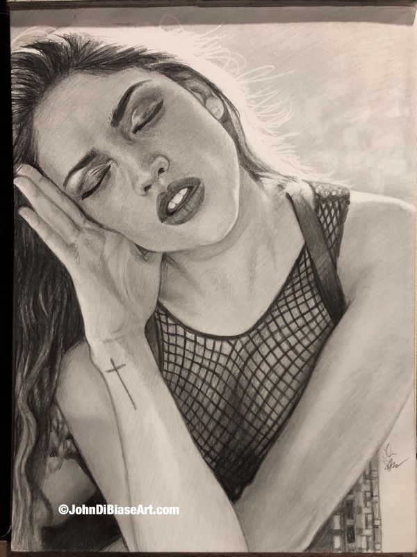 Eiza Gonzalez Original Pencil Drawing