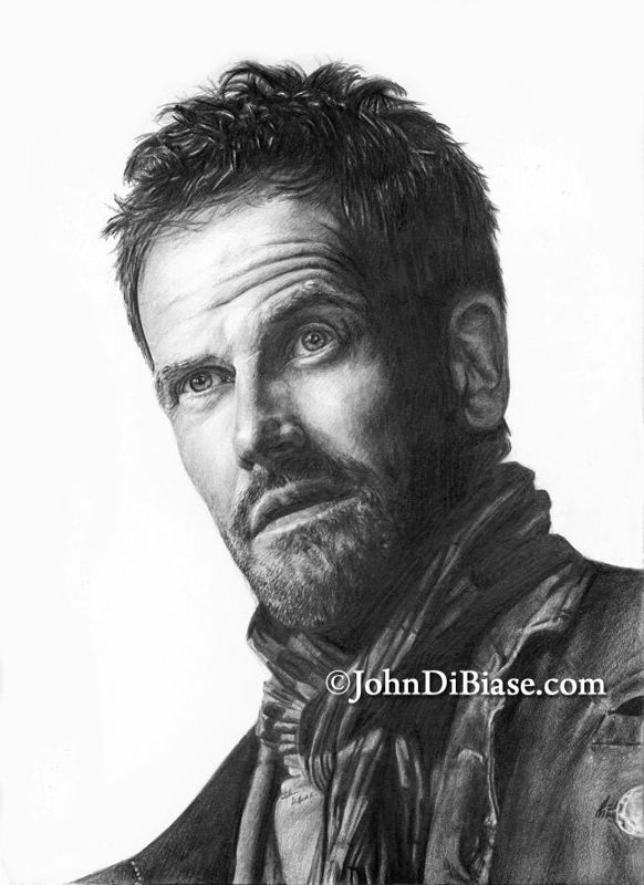 Original Drawing of Jonny Lee Miller as Sherlock Holmes is TV's "Elementary" (NOT a print)