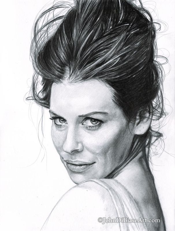 Evangeline Lilly Drawing Print (from LOST / Ant-Man / The Hobbit)