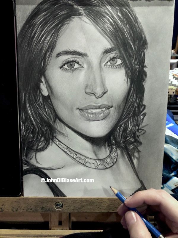 Caterina Murino Original Drawing (NOT a print)