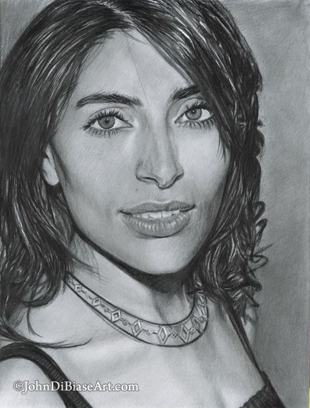 Caterina Murino Original Drawing (NOT a print)
