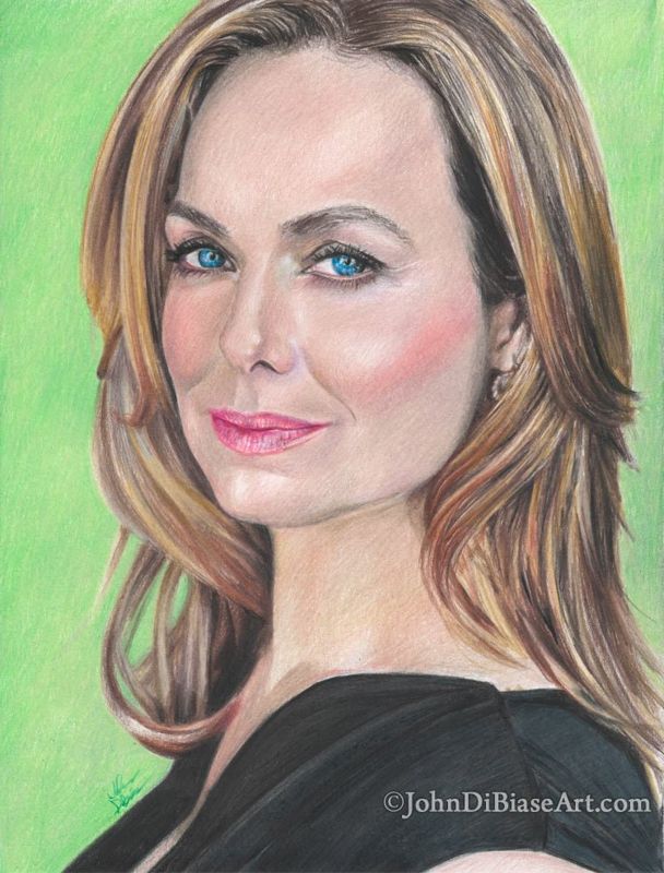 Melora Hardin (Jan Levinson in The Office, Monk) Drawing Print 8.5 x 11