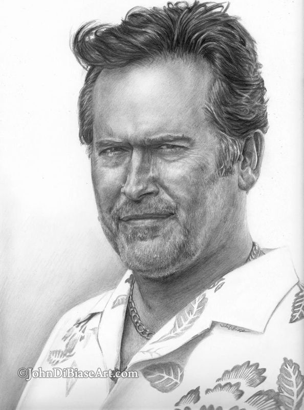 Bruce Campbell as Sam Axe in "Burn Notice" Drawing Print