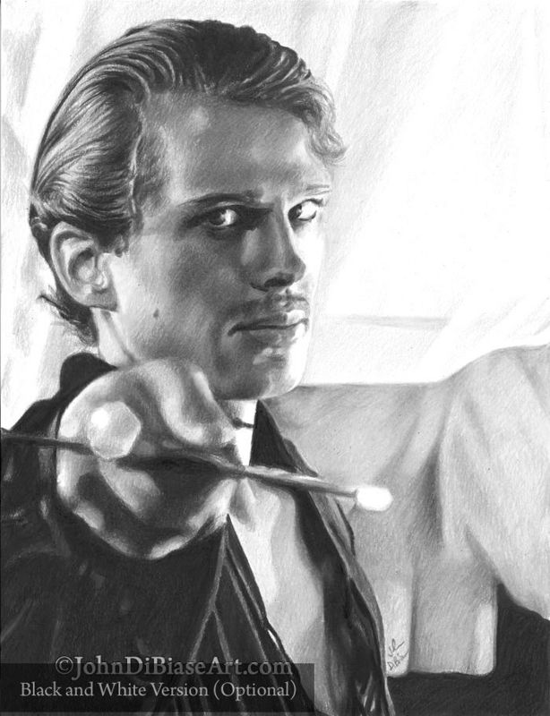 Cary Elwes as Westley in Princess Bride Colored Pencil Drawing Print (8.5 x 11)