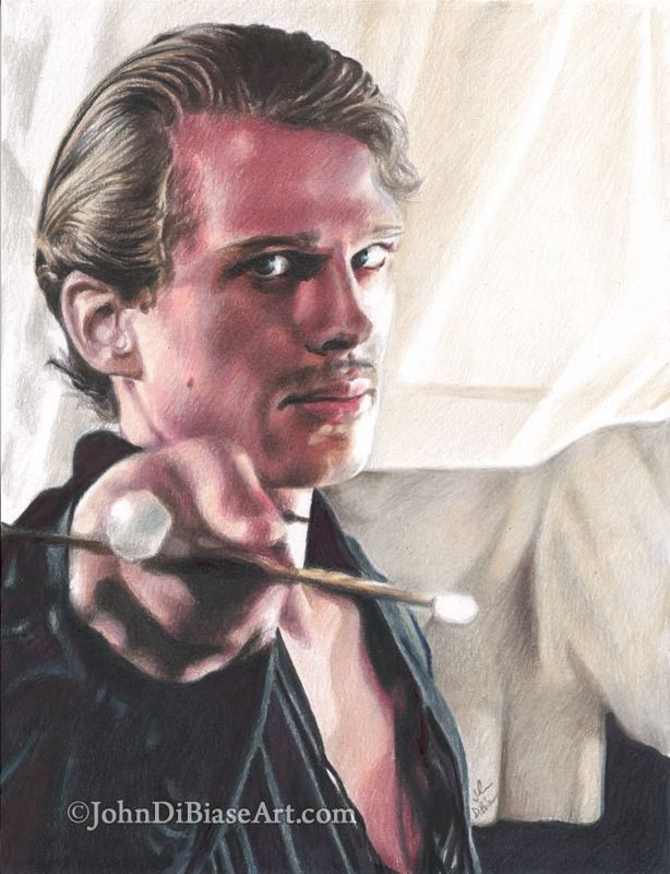 Cary Elwes as Westley in Princess Bride Colored Pencil Drawing Print (8.5 x 11)