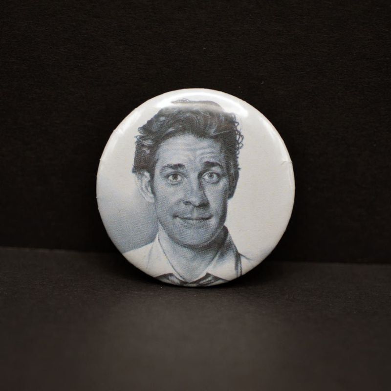1.5" The Office Buttons, 10 Different Designs - Choose One