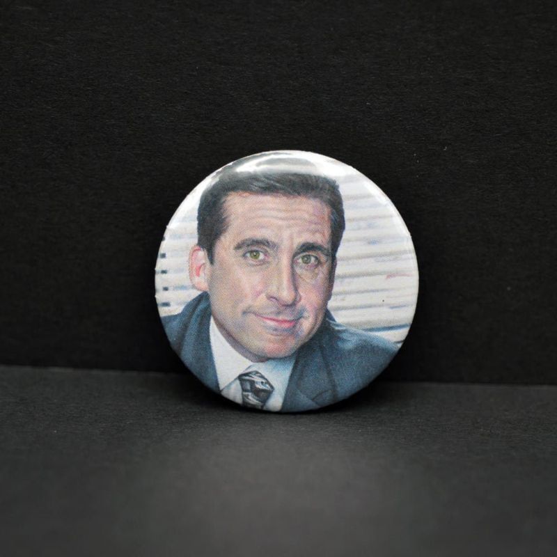 1.5" The Office Buttons, 10 Different Designs - Choose One