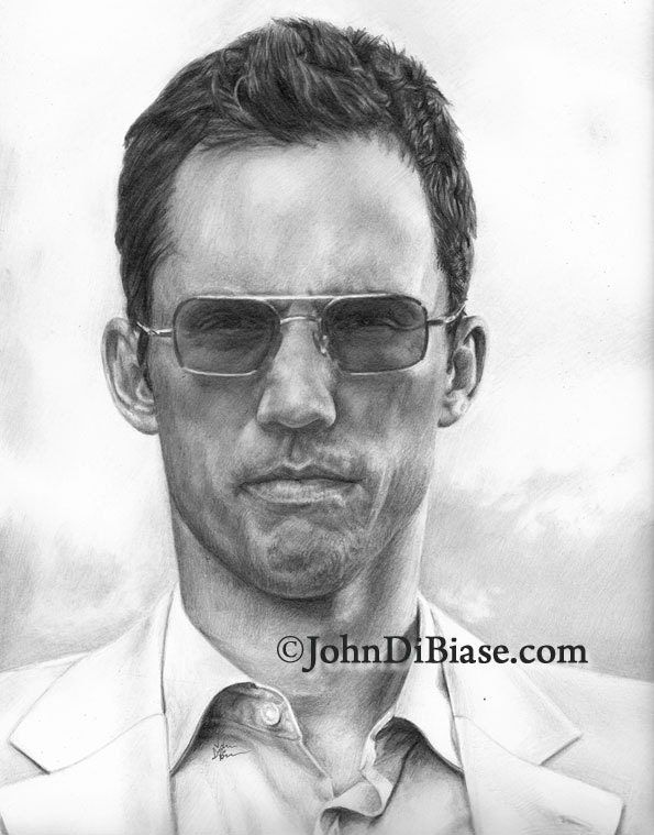 Drawing Print of Jeffrey Donovan as Michael Westen in "Burn Notice"