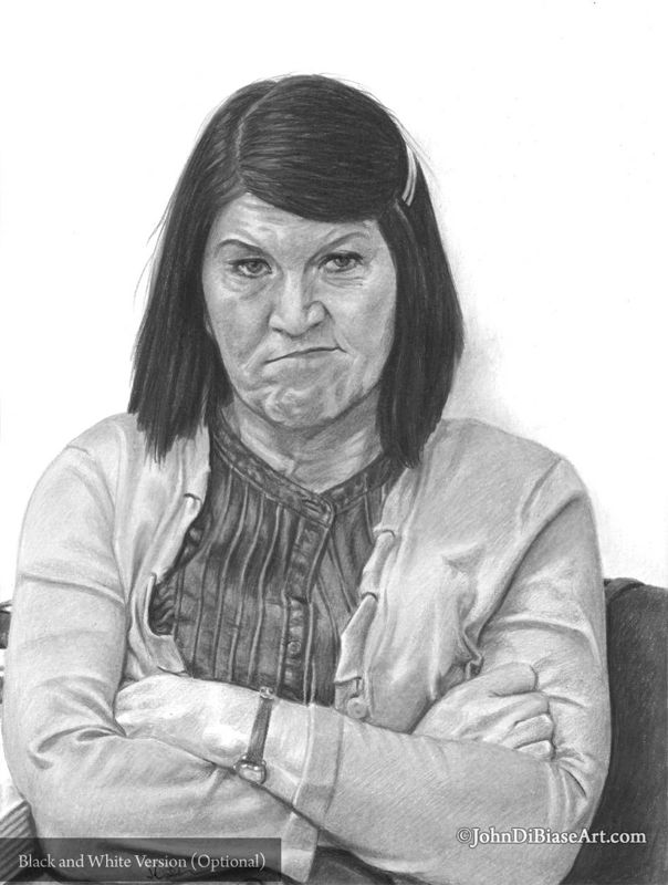 Meredith Palmer Colored Pencil Drawing (Kate Flannery) from The Office 8.5 x 11