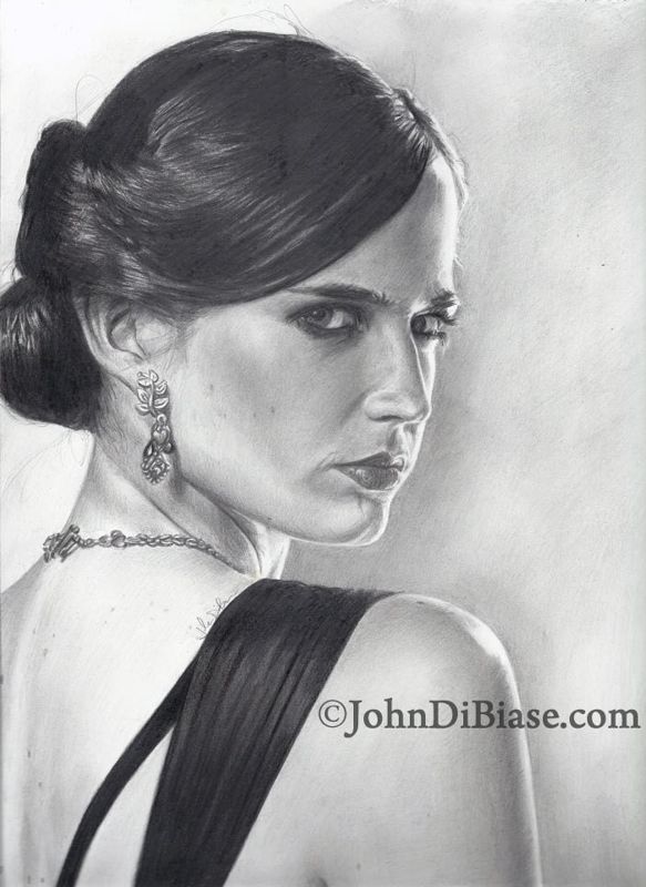 Eva Green as Vesper Lynd in Casino Royale (James Bond) Drawing Print 8.5 x 11