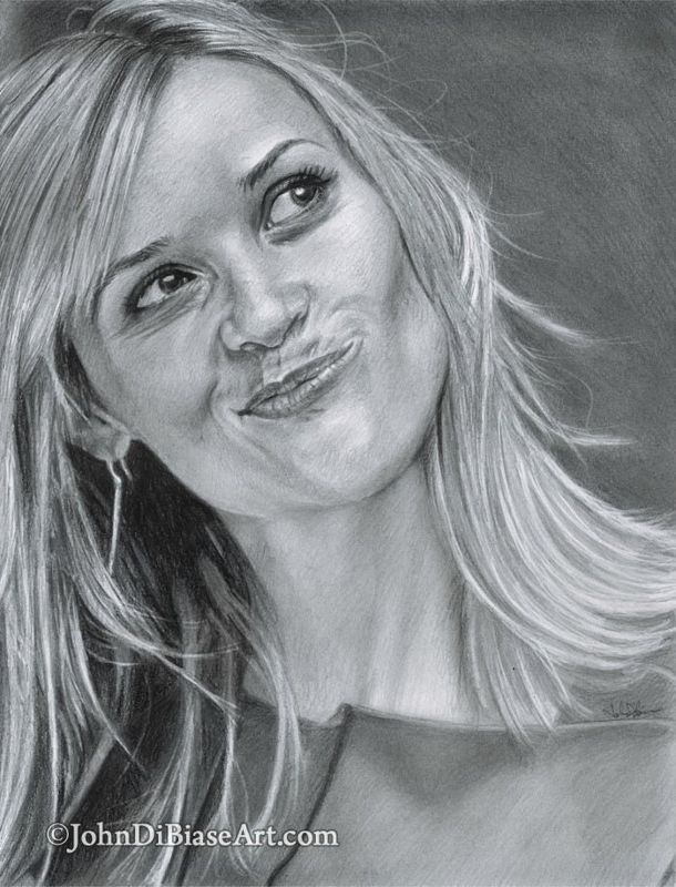 Reese Witherspoon (Smile) Drawing Print