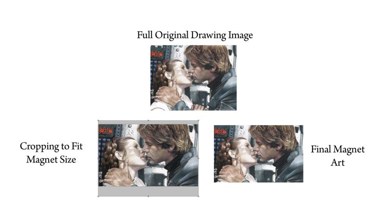 3.03 x 2 inch Custom Photo Magnet Featuring My Artwork - YOU CHOOSE!