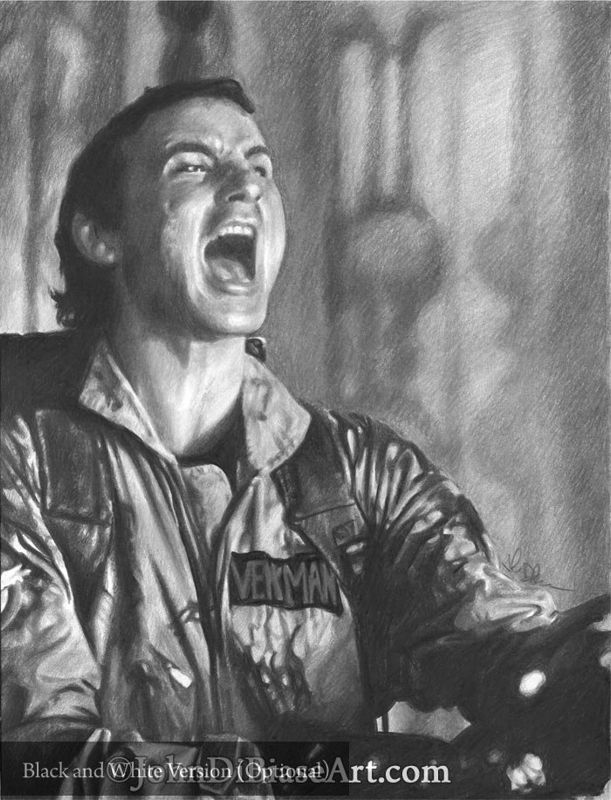 Bill Murray as Peter Venkman in Ghostbusters Colored Pencil Drawing Print 8.5 x 11