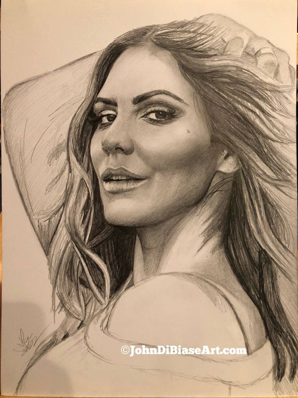 Original Sketch of Katharine McPhee (NOT a print)