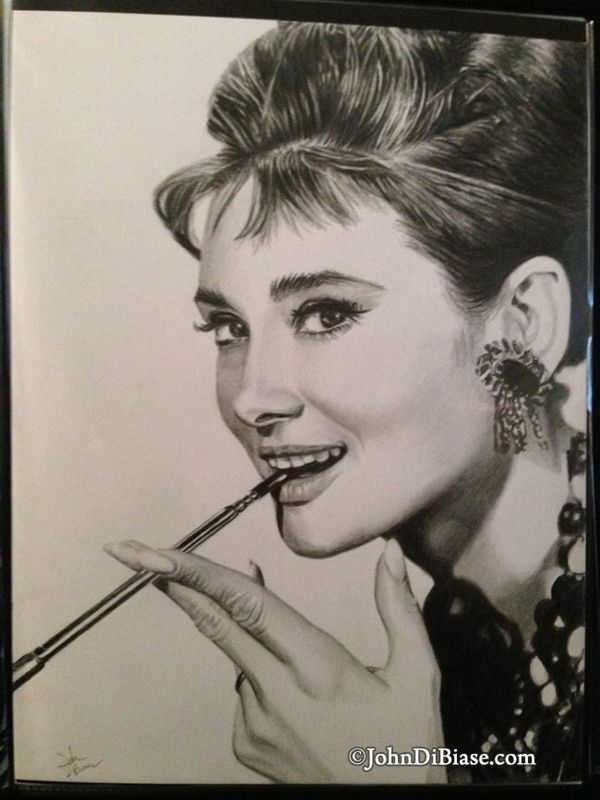 Original Drawing of Audrey Hepburn (NOT a print)