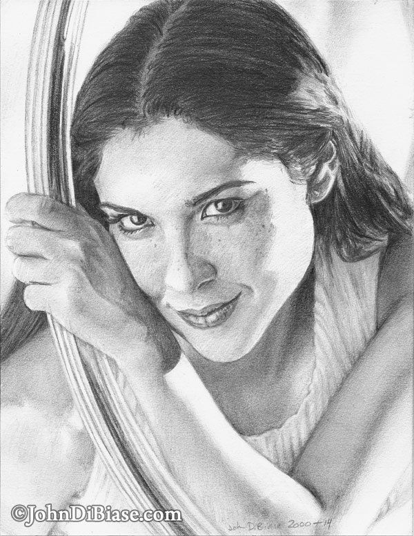 Original Drawing of singer songwriter Jaci Velasquez (NOT a print)
