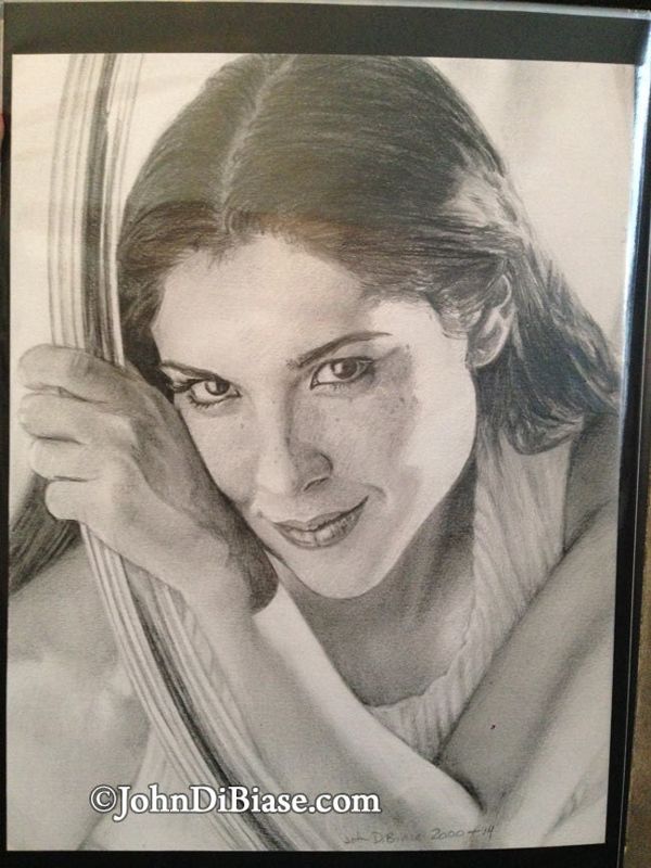 Original Drawing of singer songwriter Jaci Velasquez (NOT a print)