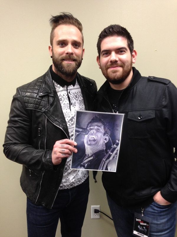 ORIGINAL Graphite Pencil Drawing of John Cooper of Skillet (9 x 12) - NOT A PRINT