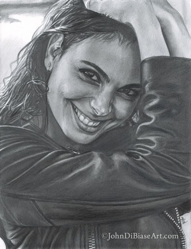 Print of Pencil Drawing of Morena Baccarin (8.5 x 11)