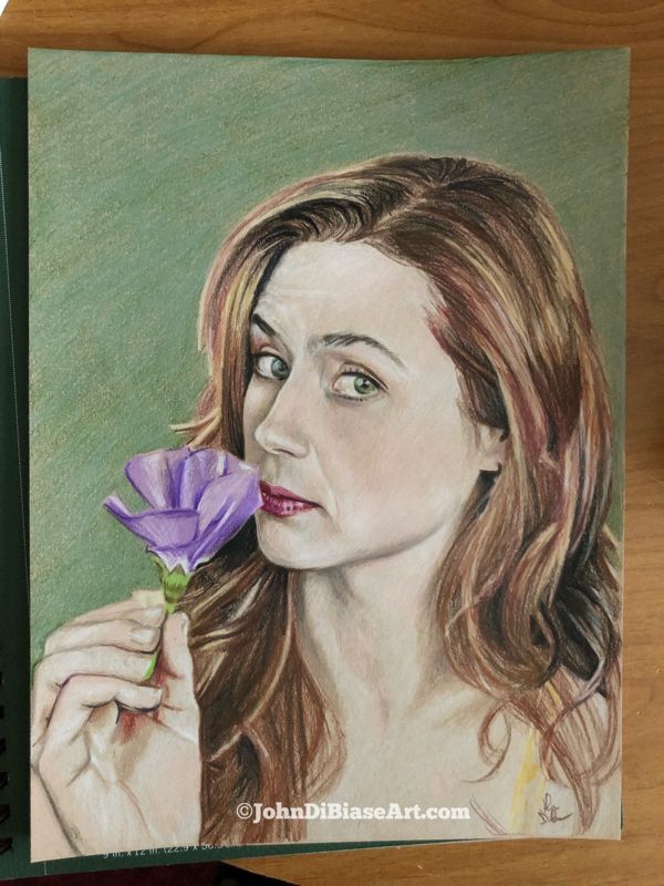 Original Drawing of Jenna Fischer (NOT a print)