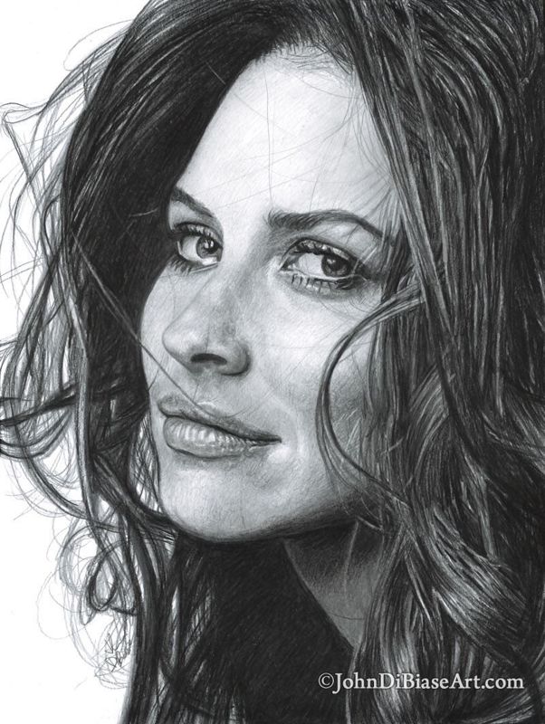 Drawing Print of Evangeline Lilly from LOST / Ant-Man / The Hobbit C