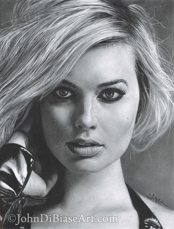 Drawing Print of Margot Robbie A