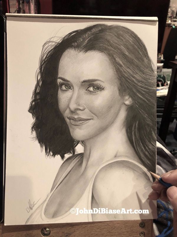 Annie Wersching Original Drawing (NOT a print)
