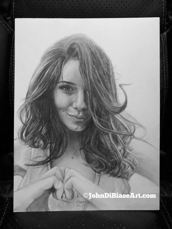 Simone De Kock Original Sketch Drawing 9x12 (NOT a print)