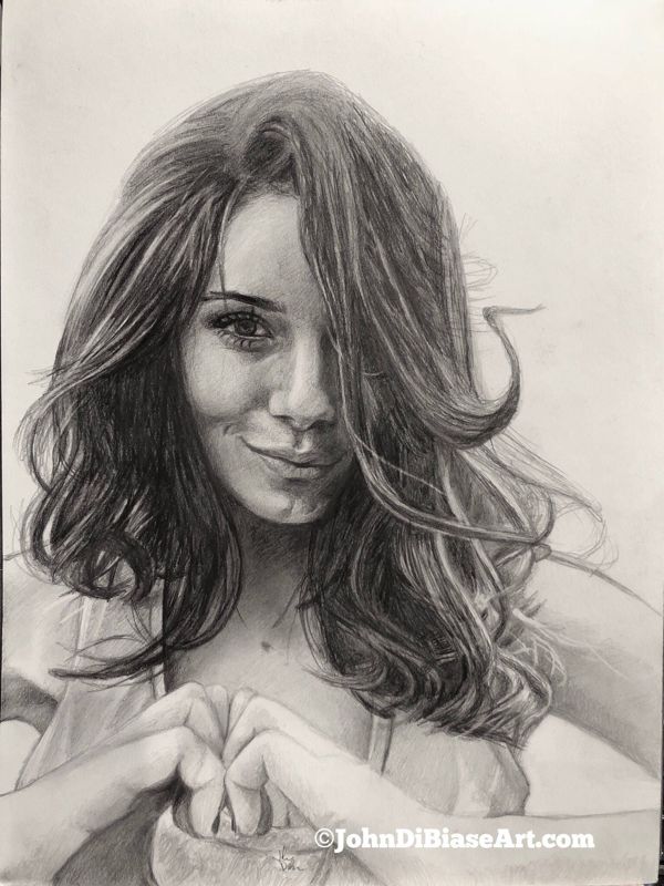 Simone De Kock Original Sketch Drawing 9x12 (NOT a print)
