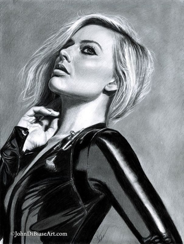 Drawing Print of Margot Robbie B