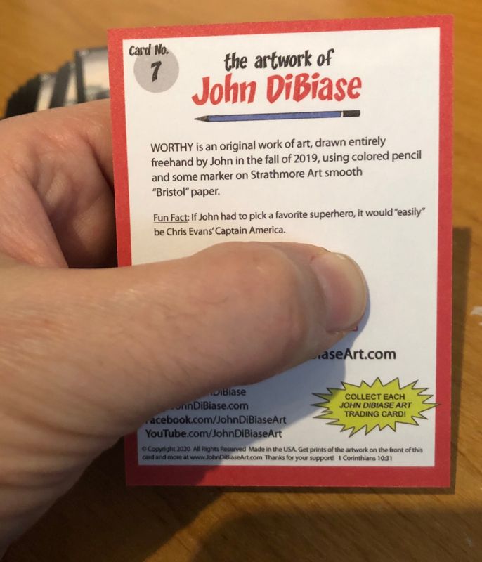 John DiBiase Trading Card #7 - Captain America