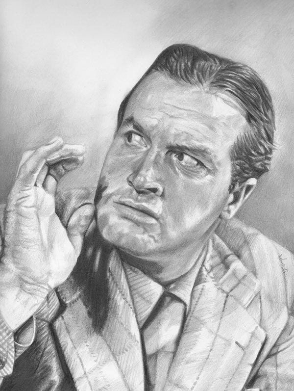 Drawing Print of Bob Hope