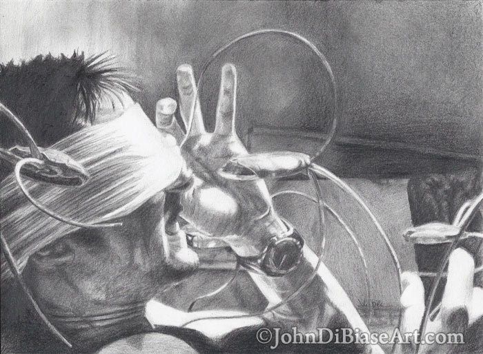 Tom Cruise in Minority Report Drawing Print