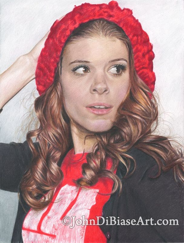 Kate Mara Colored Pencil Drawing Print 8.5 x 11