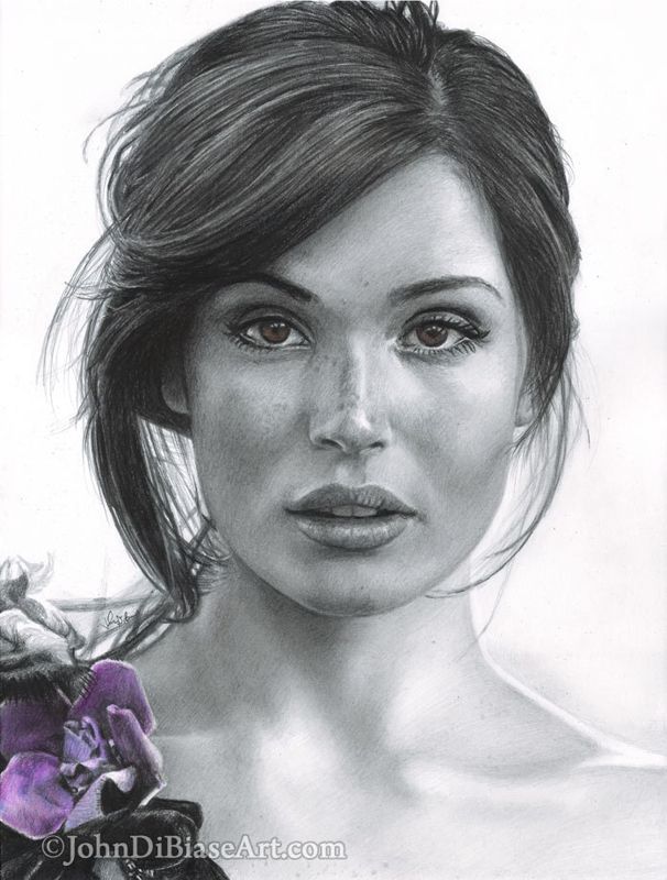 Gemma Arterton (Quantum of Solace, Prince of Persia, Clash of the Titans) Drawing Print 8.5 x 11