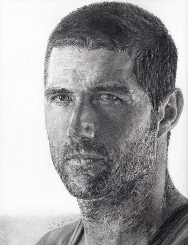 Drawing Print of Jack Shephard (played by Matthew Fox) from LOST