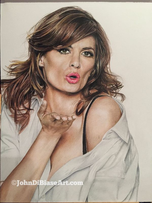 Stana Katic Original Colored Pencil Drawing (NOT a print)