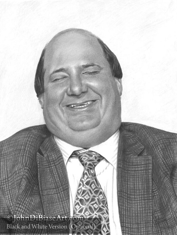 Kevin Malone from "The Office" (Brian Baumgartner) Drawing Print 8.5 x 11