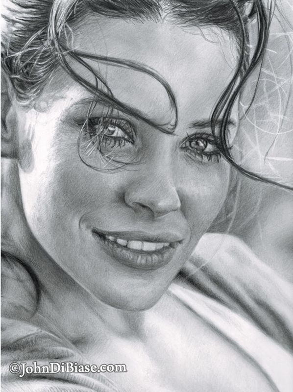 Evangeline Lilly (actress from LOST / The Hobbit) "TV Guide" Drawing Print