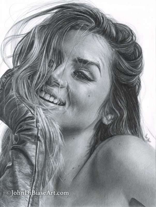 Ana De Armas Drawing Print