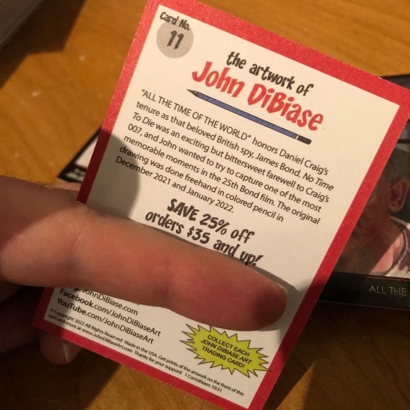 John DiBiase Trading Card #11 - Daniel Craig as James Bond