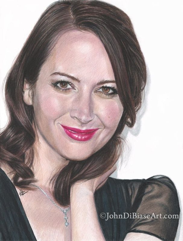 Amy Acker (The Gifted / Angel / Person of Interest) Colored Pencil Drawing Print 8.5 x 11
