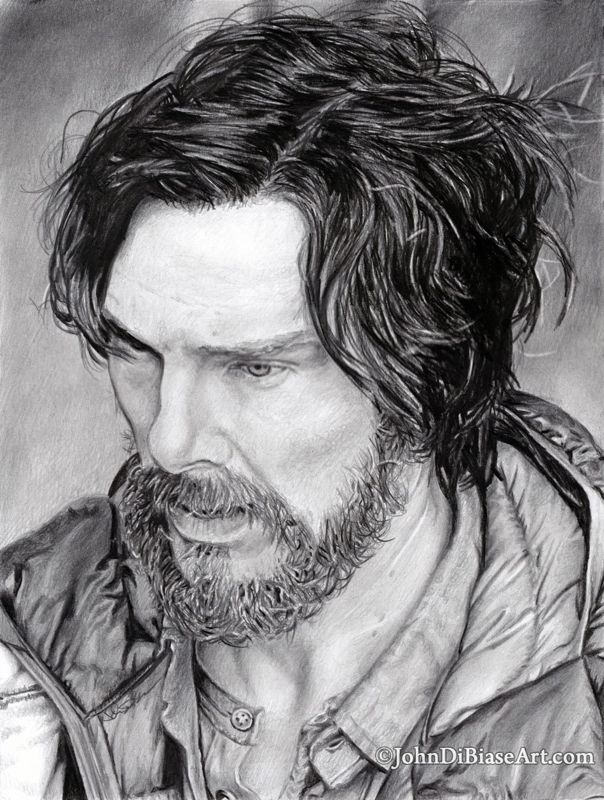 Benedict Cumberbatch as Doctor Strange Graphite Drawing Print 8.5 x 11