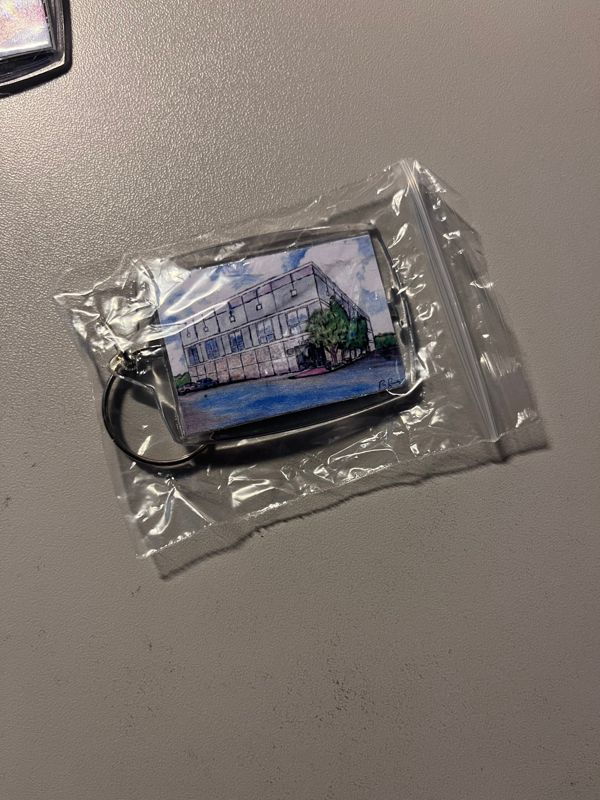 1.57 × 2.17 inch Custom Keychain Featuring My Artwork - YOU CHOOSE!