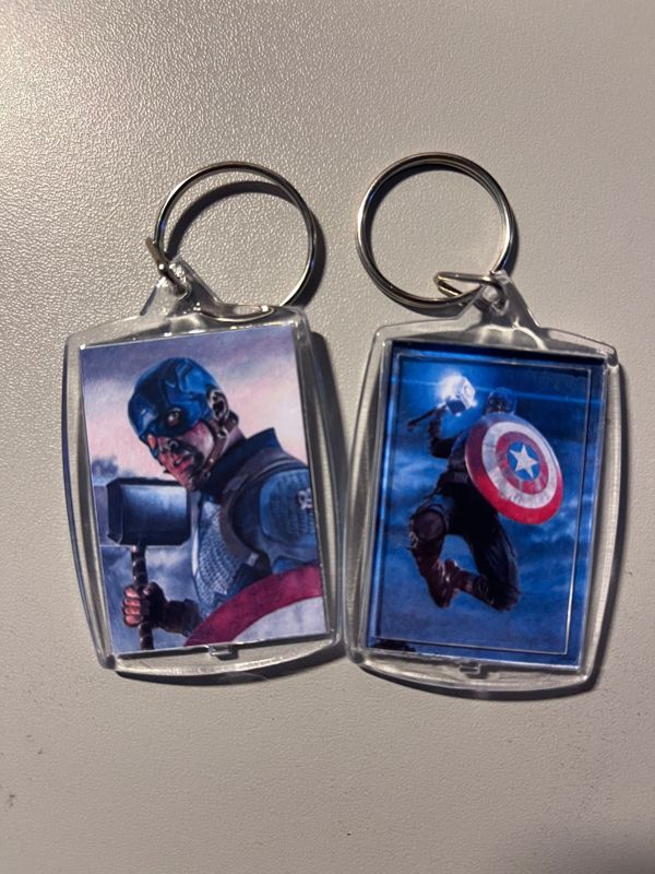 1.57 × 2.17 inch Custom Keychain Featuring My Artwork - YOU CHOOSE!
