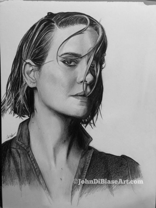 Original Drawing of Sarah Paulson (NOT a print)