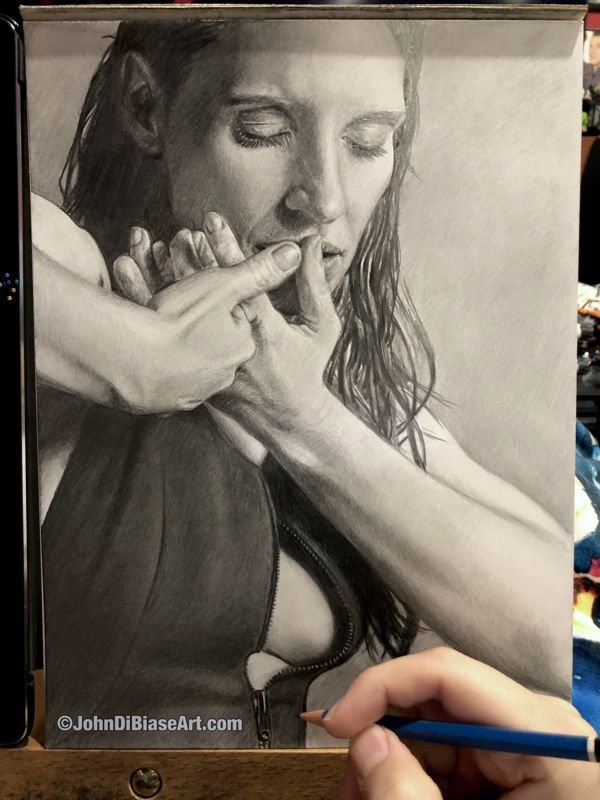 Original Drawing of Jessica Chastain (NOT a print)