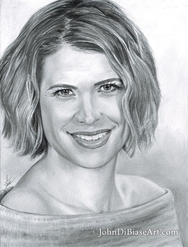 Kristy Swanson Original Graphite Drawing (NOT a print)