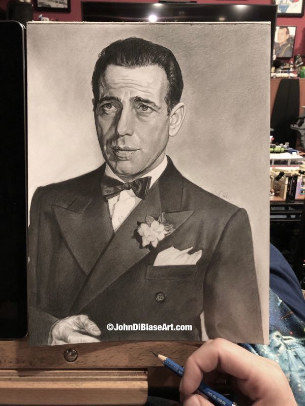 Humphrey Bogart Original Drawing (NOT a print)